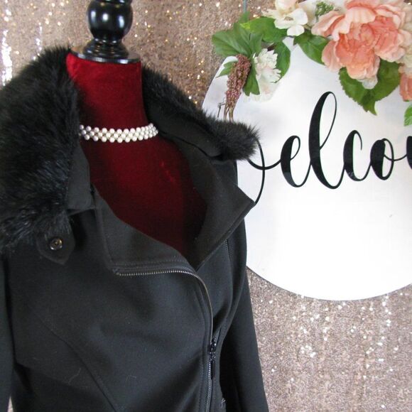WHBM black coat XS - Picture 3 of 12
